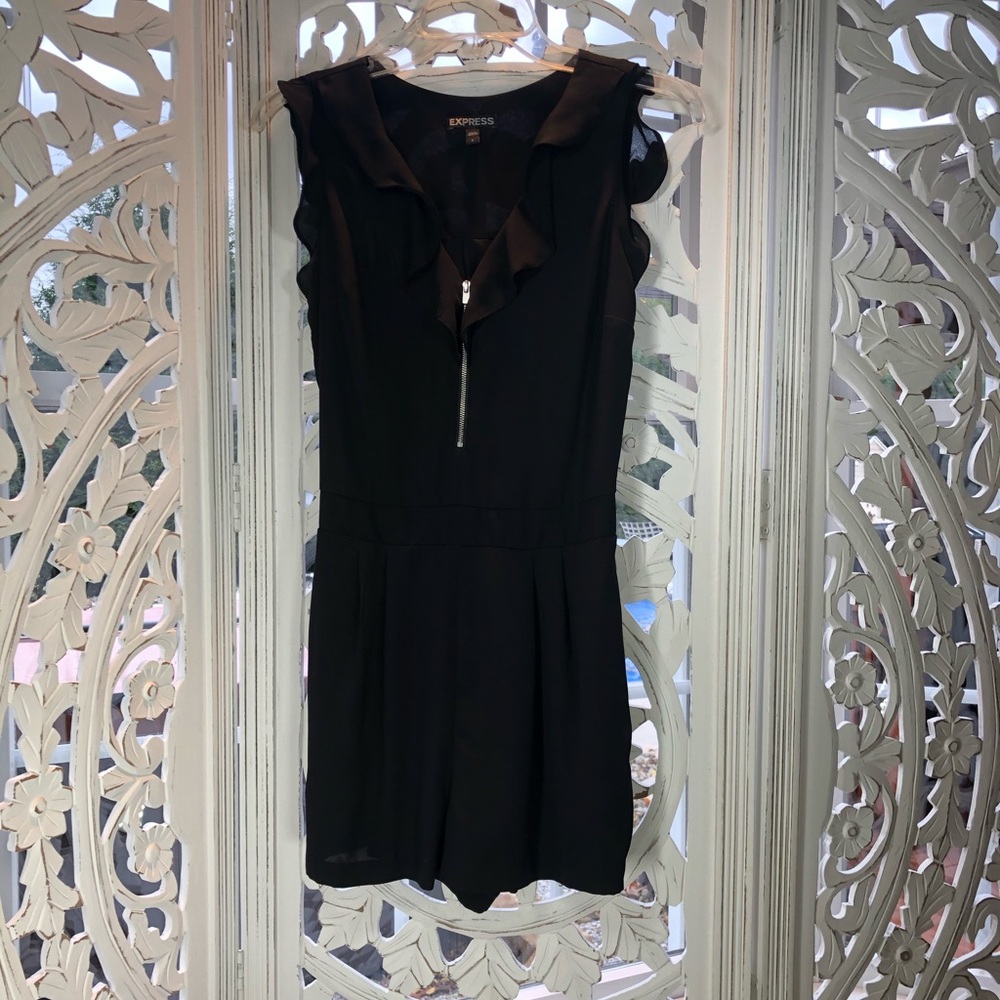 EXPRESS shorts jumpsuit - Black